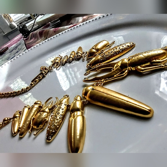 🌹Schiaparelli Insects Ststement Necklace. I a box - Picture 13 of 16